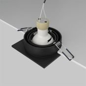 Встраиваемый светильник без лампы Maytoni Technical Atom DL024-2-01B GU10 квадратный черный