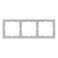 Рамка пластик 3 поста Arlight FRM-NOBE-SFPL-3-IS 059459 никель