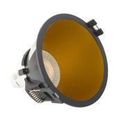 Встраиваемый светильник без лампы DENKIRS KAPUR DK3026-BG GU10/GU5.3 черный/золотой круглый