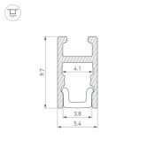 алюминиевый профиль ARL ARH-MICRO-0510-2000 036385