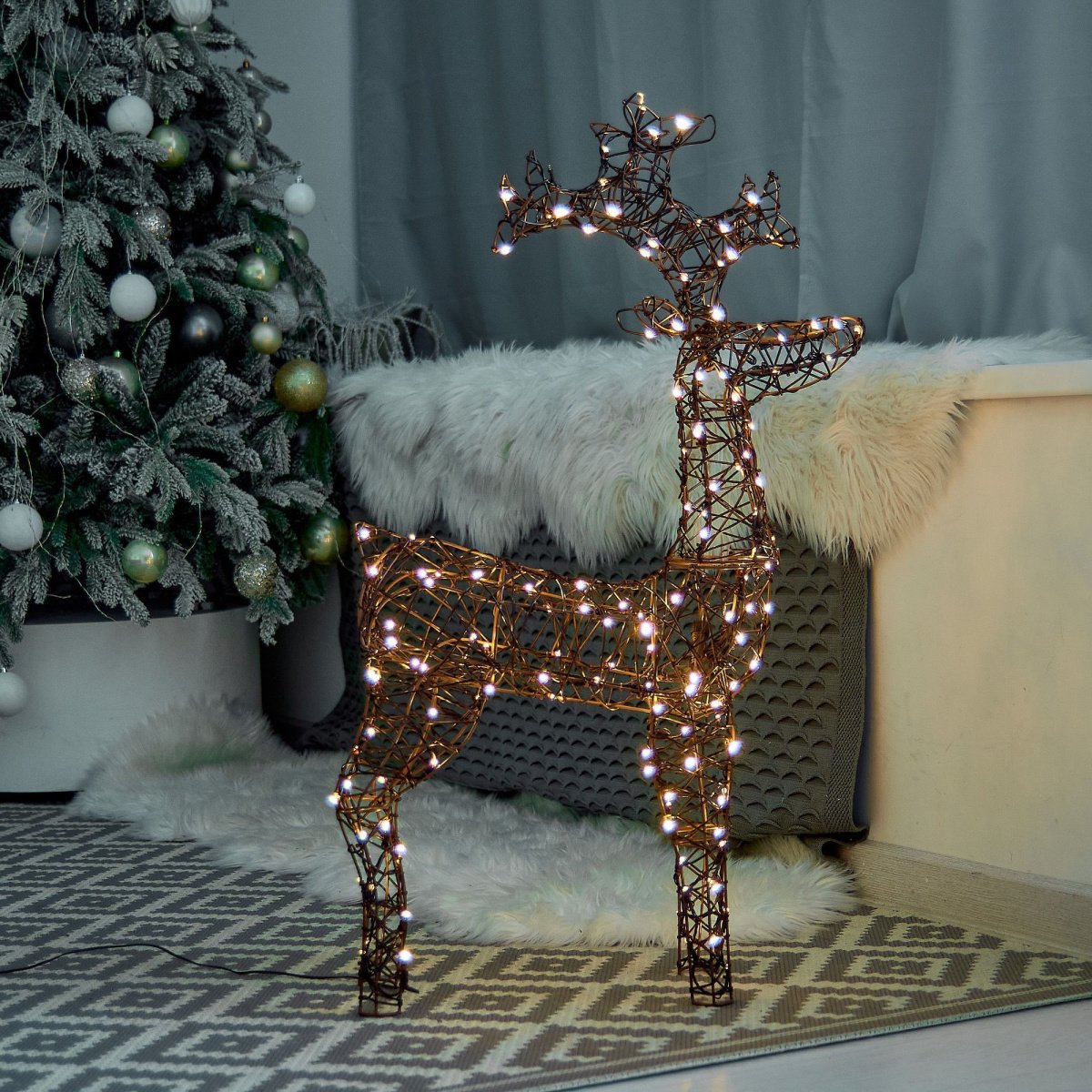 фигура светодиодная ОЛЕНЬ-3 UL-00012363 ULD-M6098-160-SBA WARM WHITE IP44 DEER-3