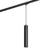 Трековый светильник однофазный  15W SOLID TUBE DK6210-BK под лампу GU10 IP20 на шинопровод черный