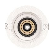 Корпус 030271 PLURIO-BASE-BUILT-TRIMLESS-R120 круглый встраиваемый под шпаклевку белый