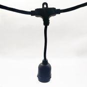Гирлянда Belt-Light «Евро Белт Лайт» 2 жилы шаг 50см патроны E27 провод черный (100м) IP65