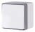 Выключатель накладной  одноклавишный WERKEL GALLANT WL15-01-02 IP44 / W5010201 белый