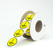 Наклейка круглая NPP-30-ZZ  для принтера RT200, RT230, желтый, 500 шт. в упаковке, 1 ряд