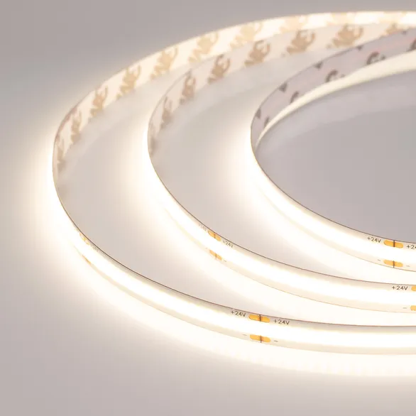 Светодиодная лента Белый теплый CSP 24V 11W/m 378Led/метр 044579(3) COB-X378-8mm  3500K