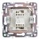 Выключатель встраиваемый одноклавишный IEK SKANDY SK-V10-0-10-K01 SK-V01W арктический белый