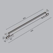 Трековый светильник 16W Белый теплый TR192-1-16W2.7K-B Базис / Basis Levity 2700К чёрный