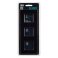 Рамка стеклянная 3 поста IEK SKANDY SK-M32-G-K02 SK-F23Bl черный