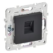 Розетка встраиваемая компьютерная IEK SKANDY SK-K10-2-K53 SK-K02G RJ45 кат.6 графит