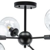 Люстра на штанге Lightstar без лампы 785067 BETA 6x40W E27 черный