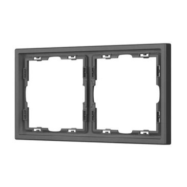 Рамка пластик 2 поста Arlight FRM-NOBE-SFPL-2-GR 054218(1) серый