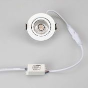 Круглый светильник   5W Белый дневной 020767  LTM-R65WH 10deg 220V IP20 встраиваемый белый