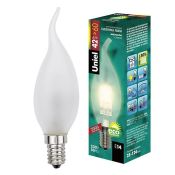 лампа галогенная свеча на ветру 42W HCL-42/FR/E14 flame 01082