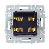 Розетка встраиваемая аудио IEK BRITE BR-S40-K45 РА10-БрТБ бронза