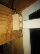 Штепсельная розетка двойная накладная ЭТЮД 16A 250V PA16-008D с/з со шторками сосна