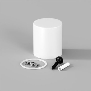 Заглушка для гибкого неона Maytoni NEMO 20318  для неона 360° D25 торцевая металлическая белый