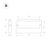 Трековый светильник  12W Белый теплый MAG-ORIENT-LASER-FOLD-S230 30deg  48V на магнитный шинопровод белый 035866