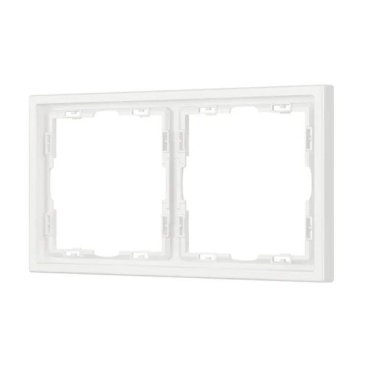 Рамка пластик 2 поста Arlight FRM-NOBE-SFPL-2-WH 054215 белый