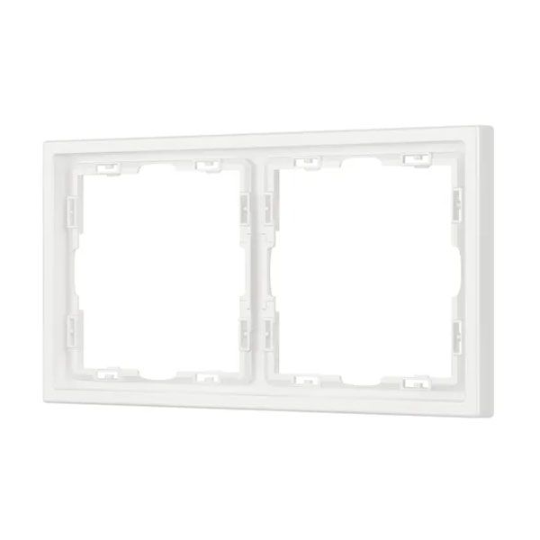 Рамка пластик 2 поста Arlight FRM-NOBE-SFPL-2-WH 054215 белый