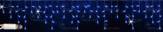 гирлянда БАХРОМА   8W Синий, Rich LED RL-i3*0.5F-CW/B,  белый провод 3x0.5 м., соединяемая, 220V, 112 Led, IP65, мерцание