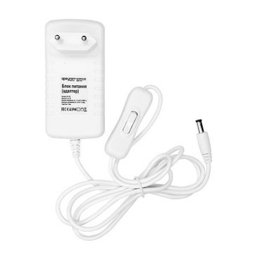 сетевой адаптер (AC-DC)  24V  1.0A 24W 03-152 Apeyron белый корпус с выключателем IP44