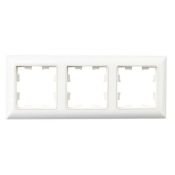 Рамка пластик 3 поста IEK BRITE BR-M32-12-K01 РУ-3-Бр белый/белый