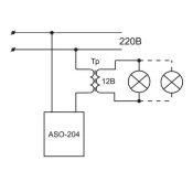 Лестничный автомат ASO-204 IP20 с датчиком движения ЕА01.003.001