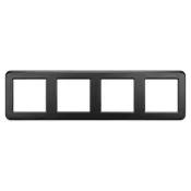 Рамка пластик 4 поста Arlight VERSA 045188 FRM-VERSA-PL-4-BK черная