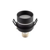 Встраиваемый светильник без лампы DENKIRS RIBE DK2404-BK GU10 черный круглый IP44