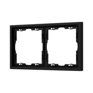 Рамка пластик 2 поста Arlight FRM-NOBE-SFPL-2-BK черная