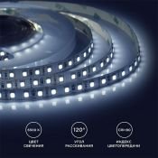 Светодиодная лента Белый 3528 12V  9.6W/m 120Led/метр 216BL Стандарт 8мм 2м блистер Светодиодная лента Белый 3528 12V  9.6W/m 120Led/метр 216BL Стандарт 8мм 2м блистер