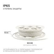 Светодиодная лента Белый 2835 220V  6W/m  60Led/м герм 17-42 Стандарт IP65 50М