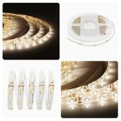 Светодиодная лента  Белый теплый 3528 12V  4.8W/m 60Led/метр герм (силикон) 00-09 Стандарт IP65