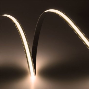 Светодиодная лента Белый теплый COB 24V 14W/m 528Led/метр ELFLED-528COB-8FCut-ww-24 2800-3300K IP20