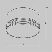 Декоративное кольцо для светильников Фокус/Focus LED 5W RingS-5-W белое