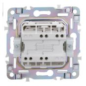 Выключатель встраиваемый одноклавишный перекрестный IEK SKANDY SK-V13-0-10-K53 SK-V03G графит