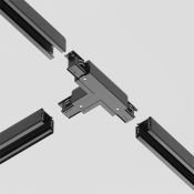 Коннектор Т-образный левый Trinity TRA005CT-31B-L чёрный
