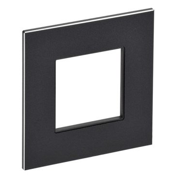 Рамка металлическая 1 пост IEK SKANDY SK-M12-M-K02 SK-F31Bl черный