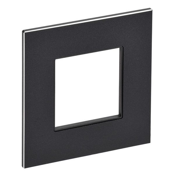 Рамка металлическая 1 пост IEK SKANDY SK-M12-M-K02 SK-F31Bl черный