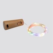 гирлянда НИТЬ на батарейках РОСА с пробкой Мульти UL-00010904 ULD-S0200-020-SСR-3LR IP20 WINESTOPPER (AG13x3) 2.0м.