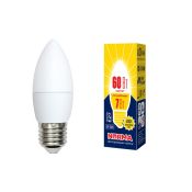 светодиодная лампа свеча Белый теплый  7W UL-00003799 LED-C37-7W/WW/E27/FR/NR Norma Volpe