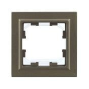 Рамка пластик 1 пост IEK BRITE BR-M12-44-K37 РУ-1-БрШ-44 шампань IP44