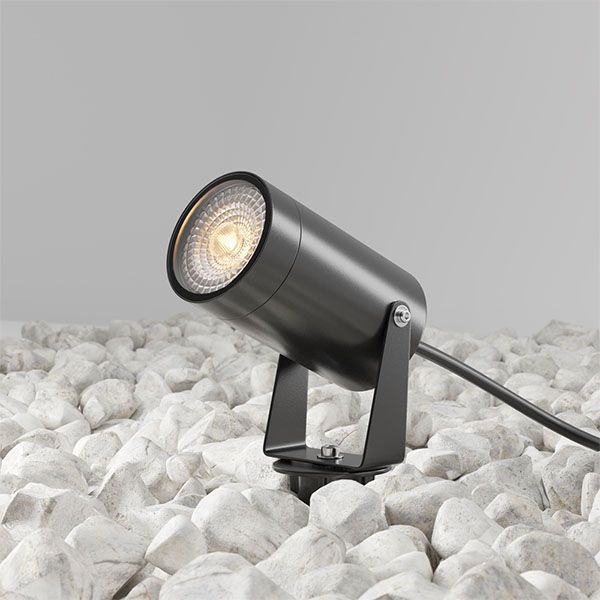 светильник    20W O025FL-01B Сфера / Scope GU10х1 IP65 цилиндр черный