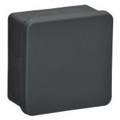Коробка распаячная двухкомпонентная КМ42455 для открытой проводки безгалогенная (HF) 100х100х50мм IP67 8 вводов черная UKO21-100-100-050-K02-66 IEK