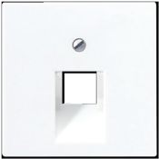 Накладка одиночная JUNG для телефонной или компьютерной розетки A569-1PLUAWW  белый ECO PROFI