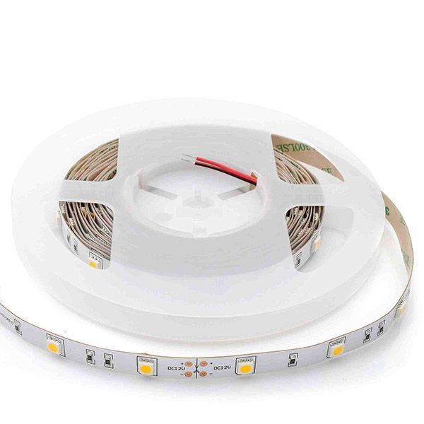 Светодиодная лента Белый теплый 5050 12V  7.2W/m 30Led/метр 00-437 PRO 10мм IP20 Светодиодная лента Белый теплый 5050 12V  7.2W/m 30Led/метр 00-437 PRO 10мм IP20