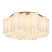 Люстра накладная Lightstar без лампы Nubi legno 802095 9х40W E27 фигурная белый/светлое дерево