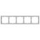 Рамка пластик 5 постов Arlight FRM-NOBE-SFPL-5-IS 059463 никель